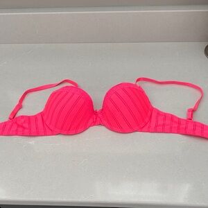 Body Embrace 34C Vibrant Pink Striped Bra